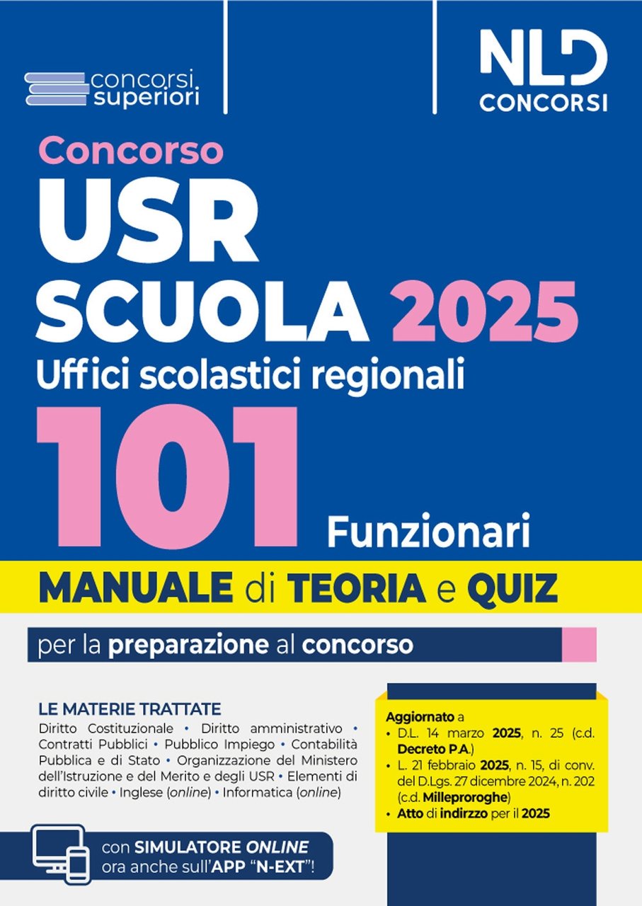 Concorso 101 Funzionari USR, Ministero Istruzione e Merito. Manuale per …
