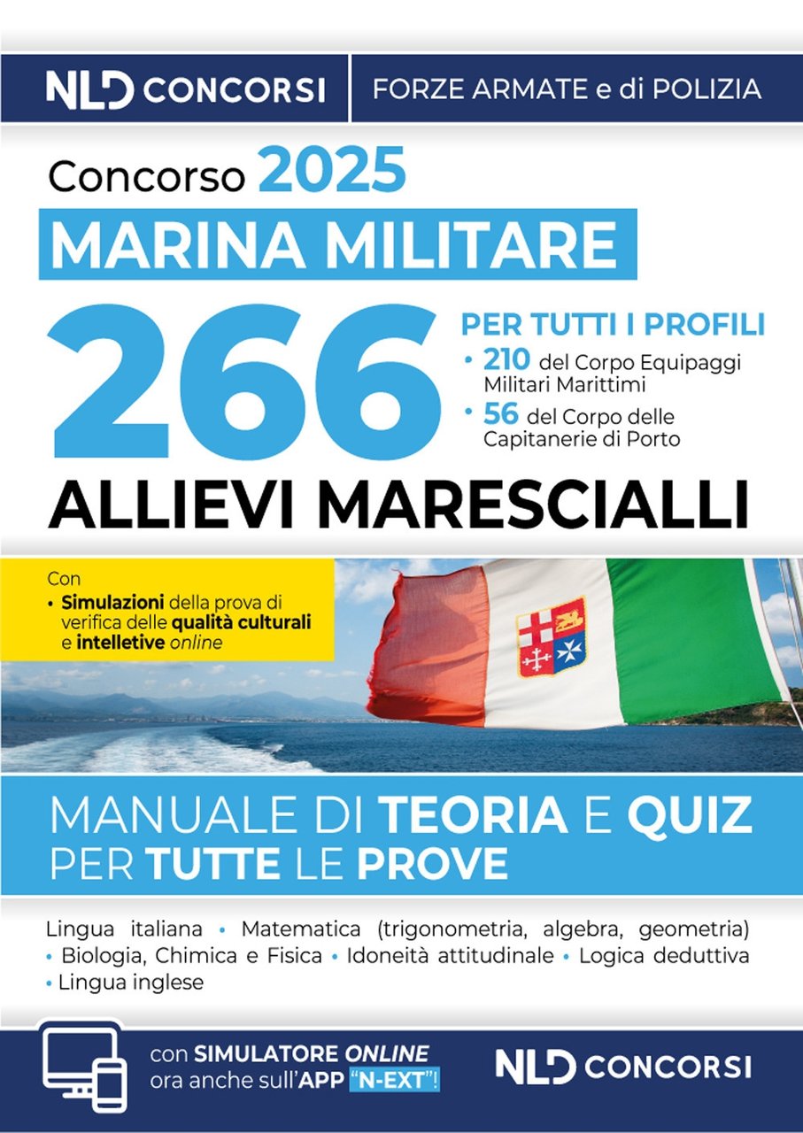 Concorso per l'ammissione di 266 Allievi Marescialli della Marina Militare …