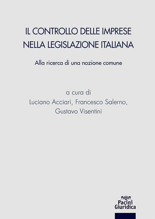 Controllo delle imprese nella legislazione italiana, Ospedaletto, Pacini Editore - … | Immagine principale