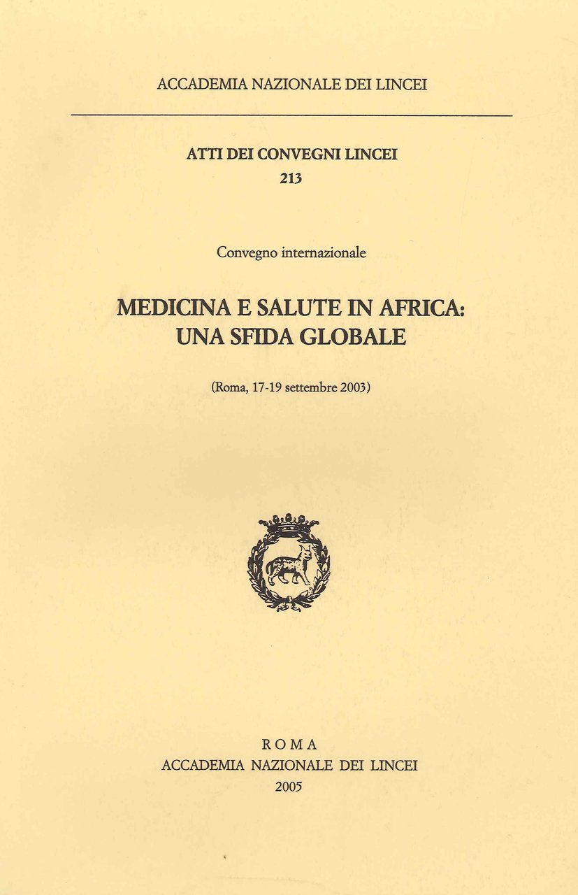 Convegno Internazionale Medicina e Salute in Africa: una Sfida Globale. …