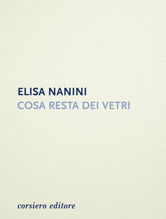 Cosa resta dei vetri, Reggio Emilia, Corsiero Editore, 2020