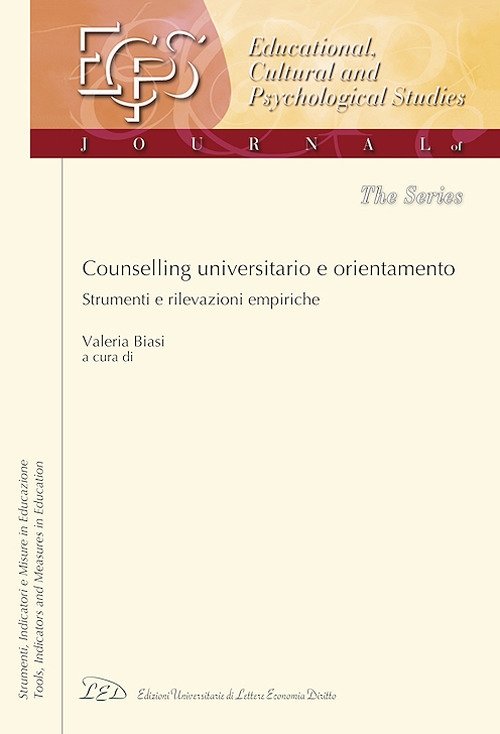 Counselling universitario e orientamento. Strumenti e rilevazioni empiriche | Immagine principale