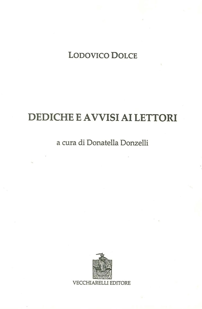 Dediche e avvisi ai lettori