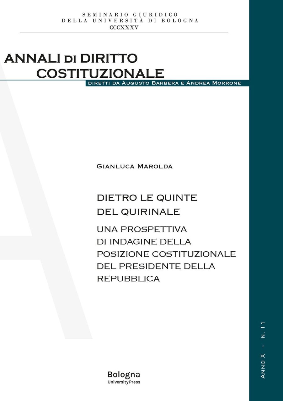 Dietro le quinte del Quirinale. Una prospettiva di indagine della …