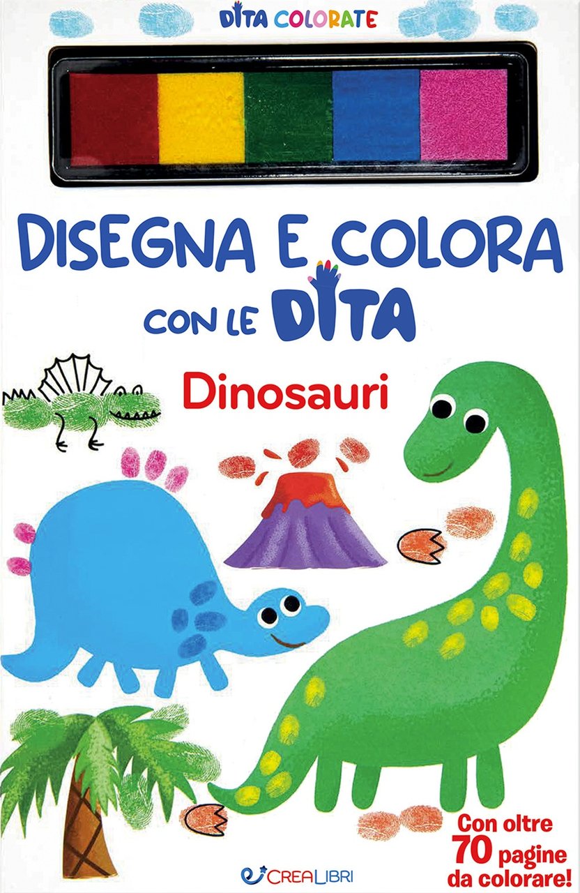 Dinosauri. Disegna e colora con le dita