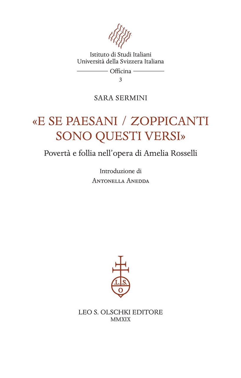 "E se paesani / zoppicanti sono questi versi". Povertà e …
