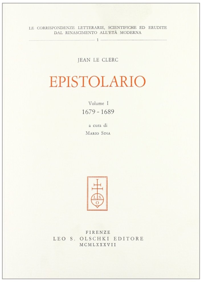 Epistolario. Vol. 1: 1679-1689