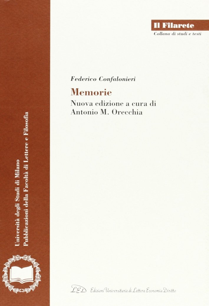Federico Confalonieri. "Memorie" | Immagine principale