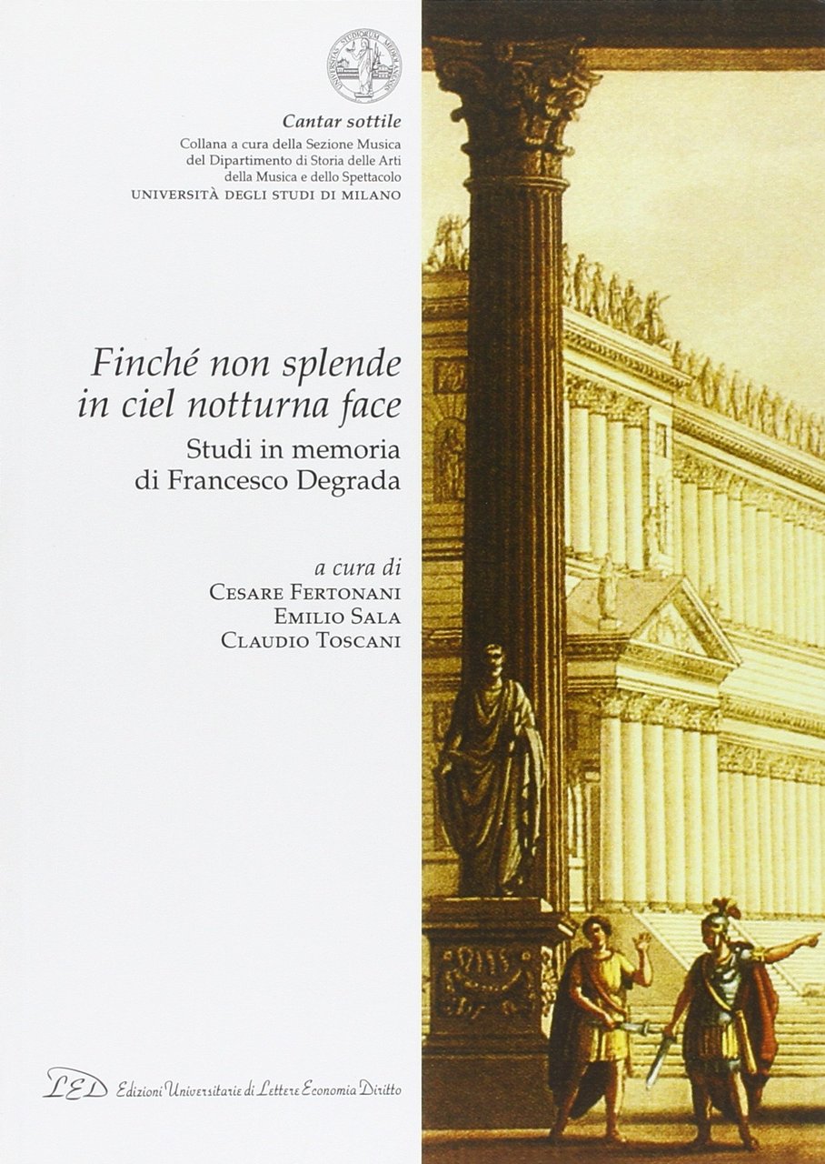 "Finché non splende in ciel notturna face". Studi in memoria … | Immagine principale