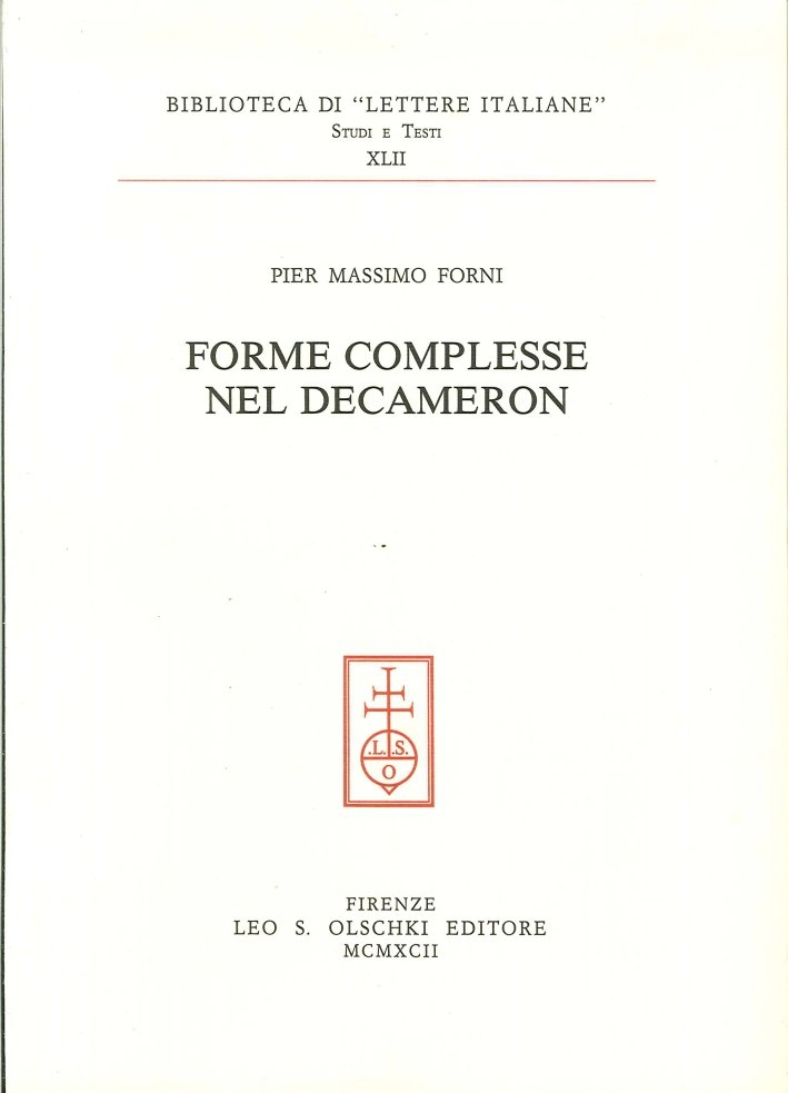 Forme complesse nel "Decameron"
