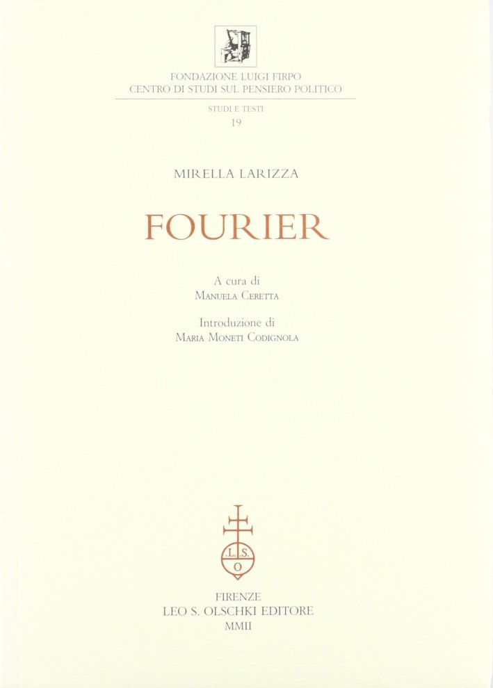 Fourier, Firenze, Casa Editrice Leo S. Olschki, 2002 | Immagine principale