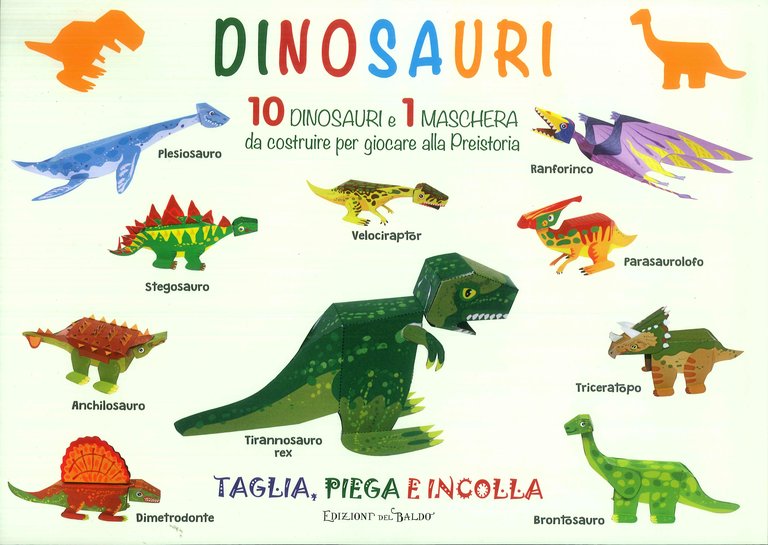 I Dinosauri. 10 Dinosauri e 1 Maschera Da Costruire per Giocare alla Preistoria