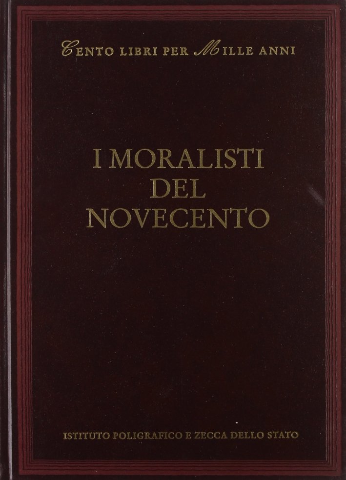 I moralisti del Novecento. Prosa, narrativa e frammenti della "Voce", … | Immagine principale