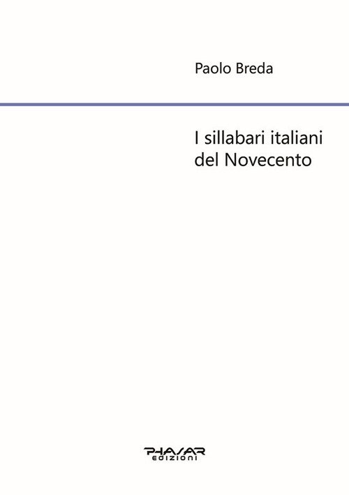 I Sillabari Italiani del Novecento | Immagine principale