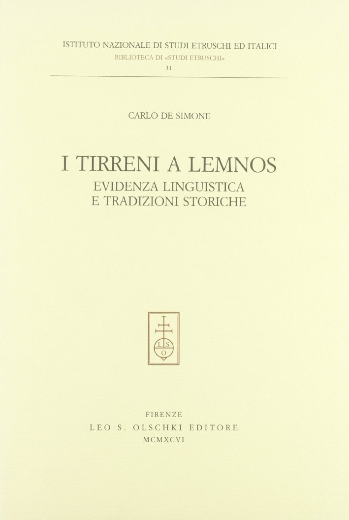 I Tirreni a Lemnos. Evidenza linguistica e tradizioni storiche