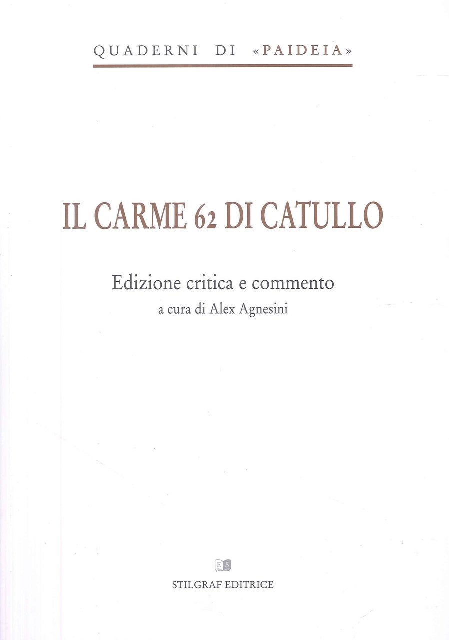 Il carme 62 di Catullo | Immagine principale