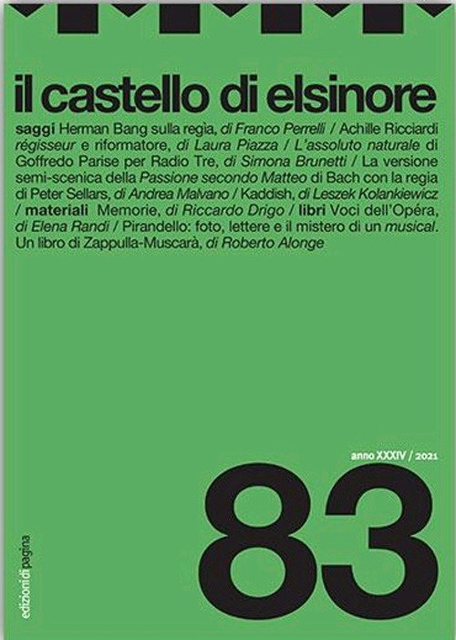 Il castello di Elsinore (2021). Vol. 83, Bari, Edizioni di … | Immagine principale