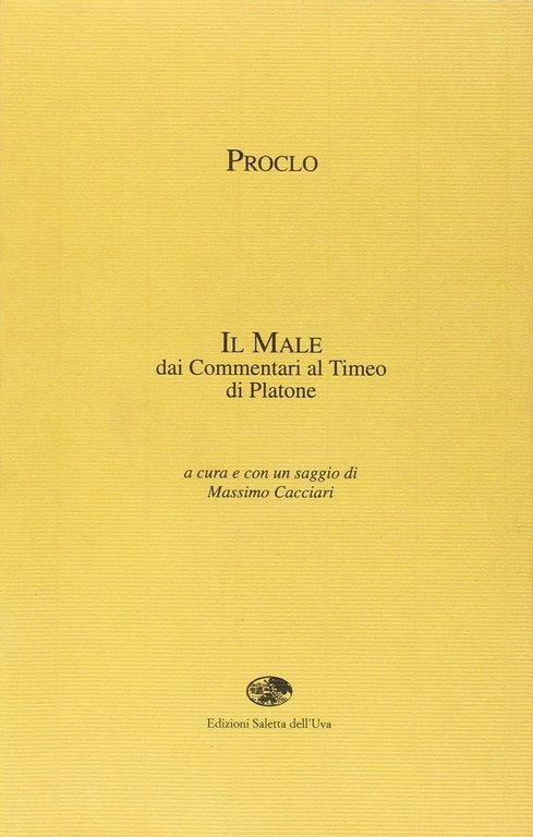 Il "male" dai commentari al Timeo di Platone