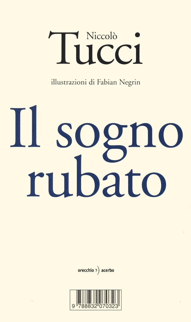 Il sogno rubato, Roma, Orecchio Acerbo, 2020 | Immagine principale