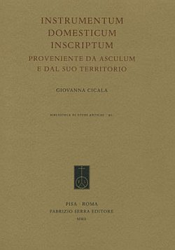 Instrumentum domesticum inscriptum proveniente da Asculum e dal suo territorio, …