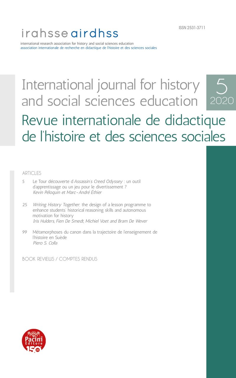 International journal for history and social sciences education-Revue internationale de … | Immagine principale