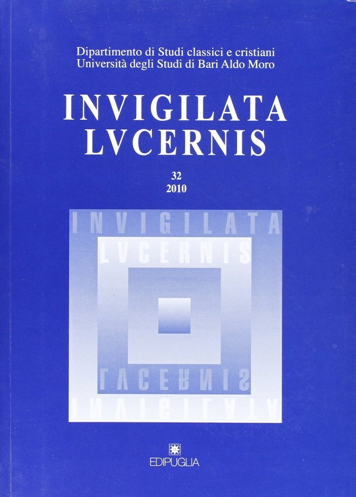 Invigilata lucernis. Vol. 32, Santo Spirito, Edipuglia, 2011