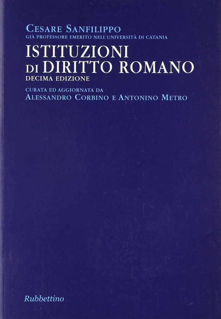 Istituzioni di Diritto Romano