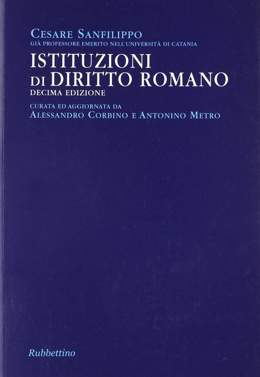 Istituzioni di Diritto Romano