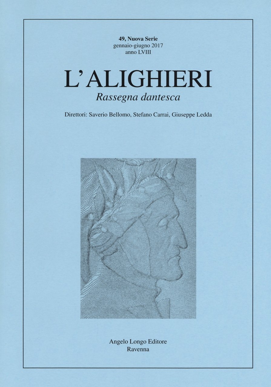 L'Alighieri. Rassegna dantesca. Vol. 49, Ravenna, Angelo Longo Editore, 2019 | Immagine principale