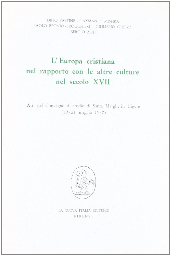L'Europa cristiana nel rapporto con le altre culture nel secolo …
