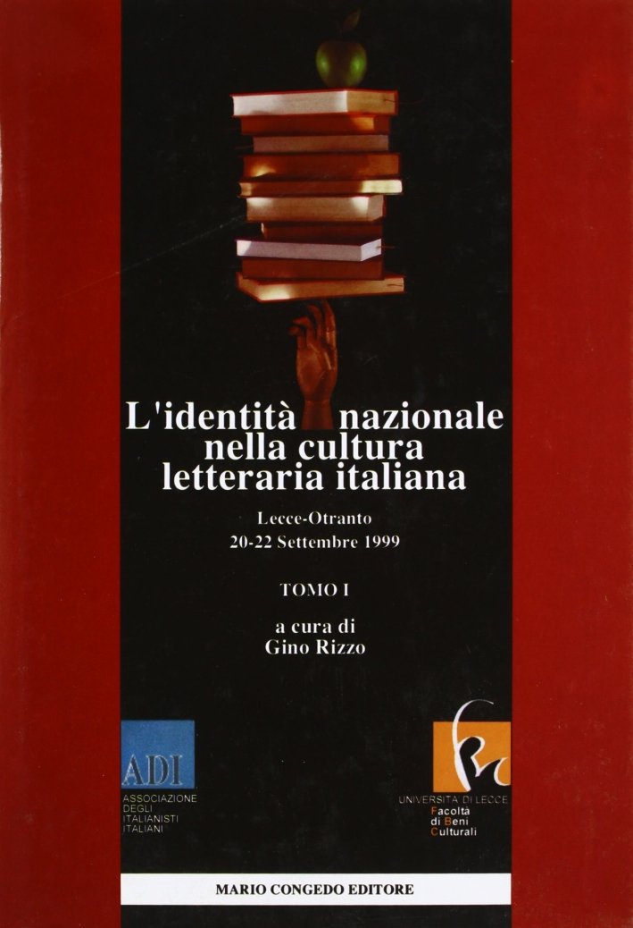 L'identità nazionale nella cultura letteraria italiana. . Vol. 1 | Immagine principale