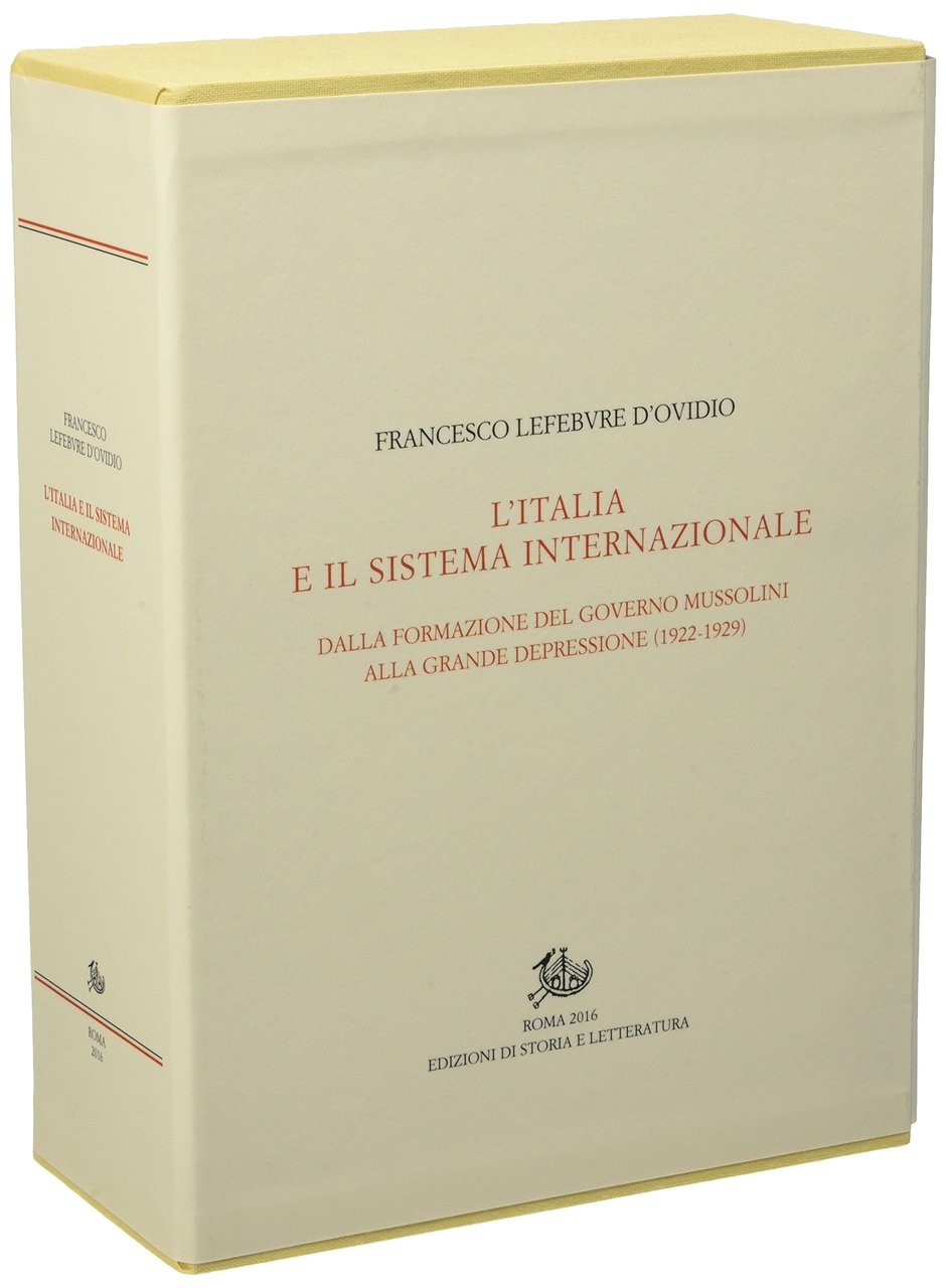 L'Italia e il sistema internazionale. Dalla formazione del governo Mussolini … | Immagine principale