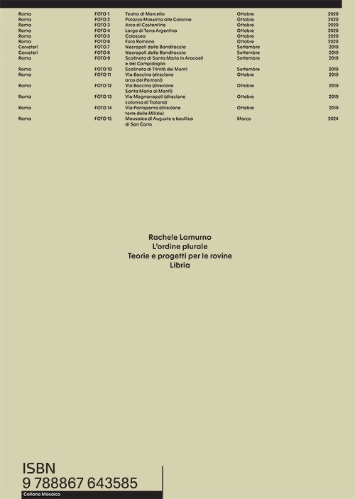 L'ordine plurale. Teorie e progetti per le rovine | Immagine principale