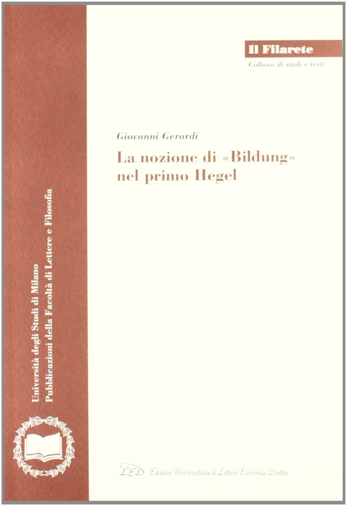 La nozione di "Bildung" nel primo Hegel | Immagine principale