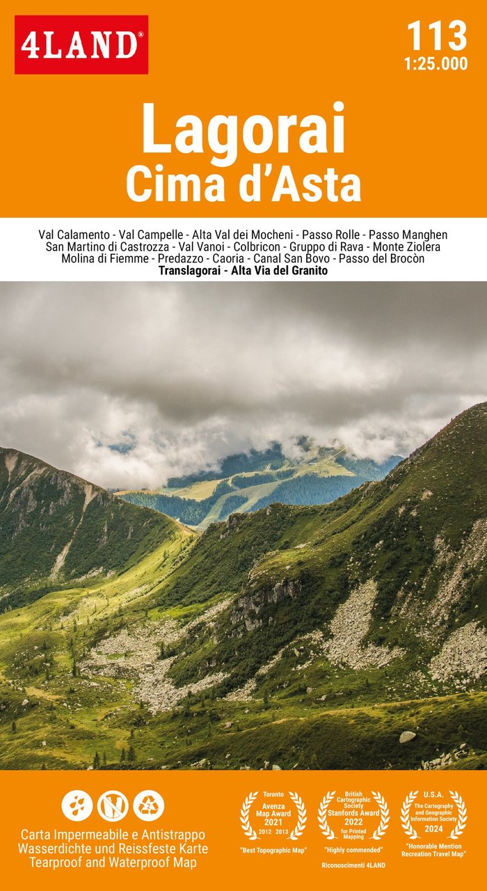 Lagorai. Cima d'Asta 1:25.000 | Immagine principale