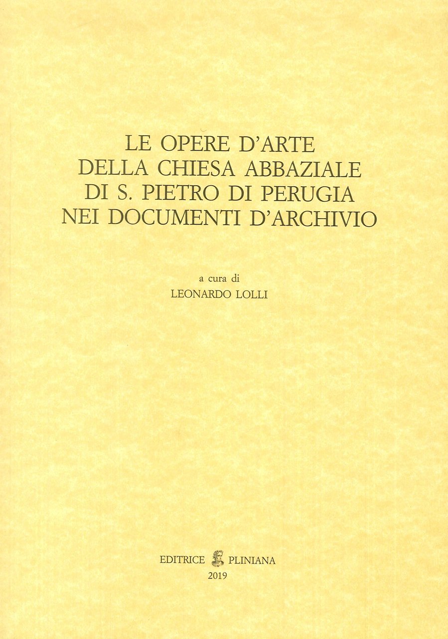 Le Opere d'Arte della Chiesa Abbaziale di S. Pietro di …