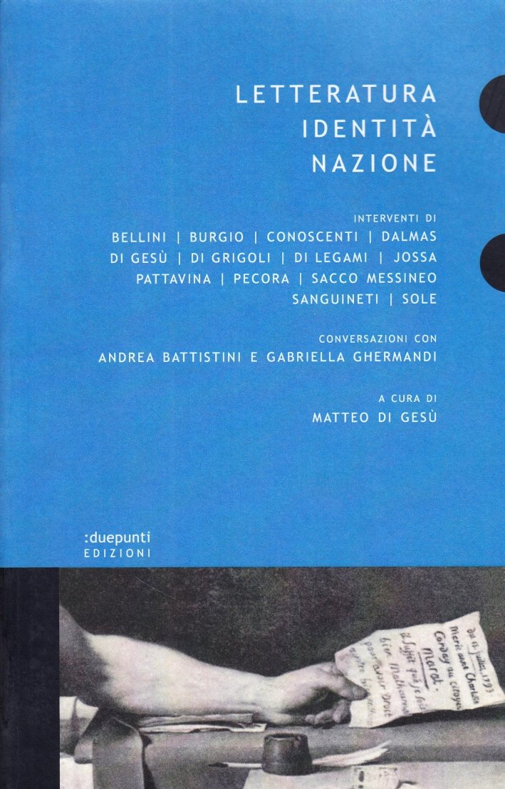 Letteratura, identità, nazione, Palermo, duepunti, 2009
