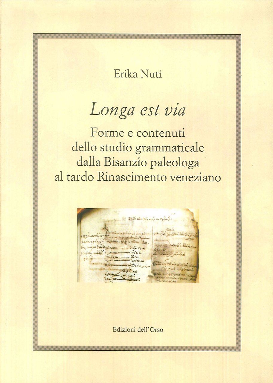Longa est via. Forme e contenuti dello studio grammaticale dalla … | Immagine principale
