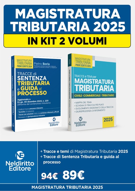 Magistratura Tributaria: kit 2 volumi per una preparazione completa alla …
