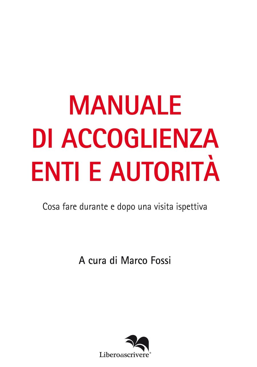 Manuale di accoglienza enti e autorità. Cosa fare durante e …