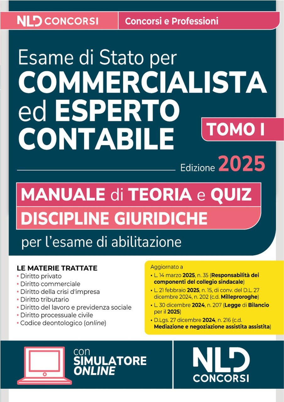 Manuale esame di Stato per commercialista ed esperto contabile. Discipline …