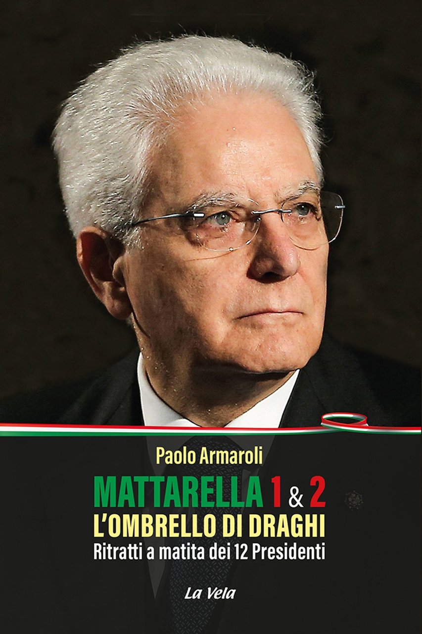 Mattarella 1 & 2. L'ombrello di Draghi. Ritratti a matita …