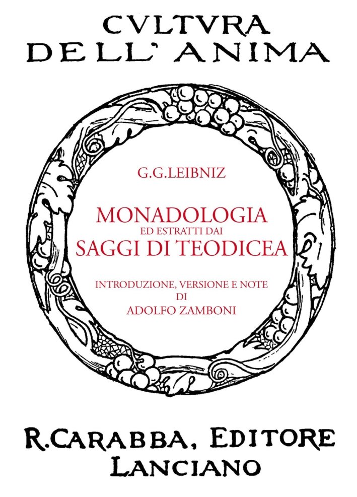Monadologia ed estratti dai saggi di Teodicea | Immagine principale