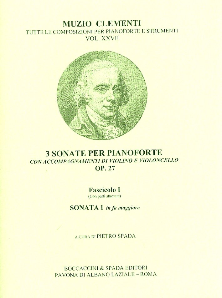 Muzio Clementi. 3 Sonate per pianoforte con accompagnamenti di violino … | Immagine principale