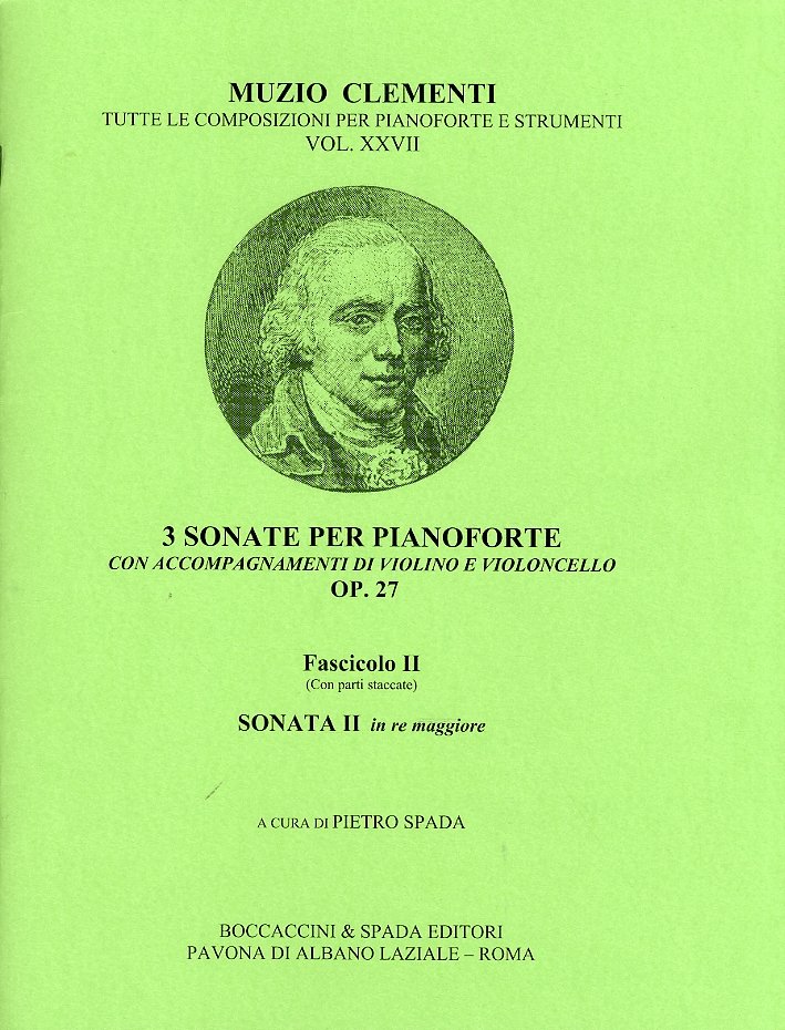 Muzio Clementi. 3 Sonate per pianoforte con accompagnamenti di violino … | Immagine principale
