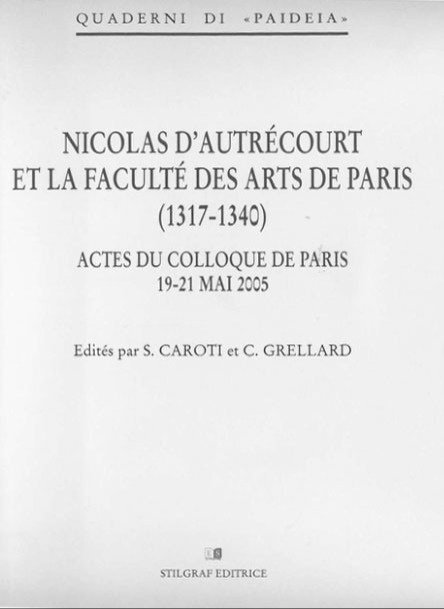 Nicolas d'Autrécourt et la Faculté des arts de paris (1317-1340). … | Immagine principale