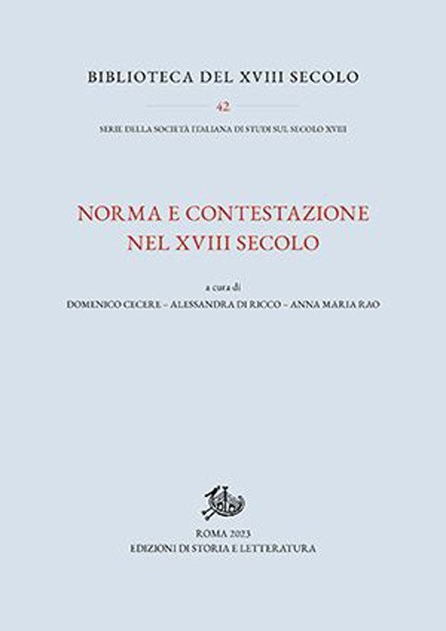 Norma e contestazione nel XVIII secolo