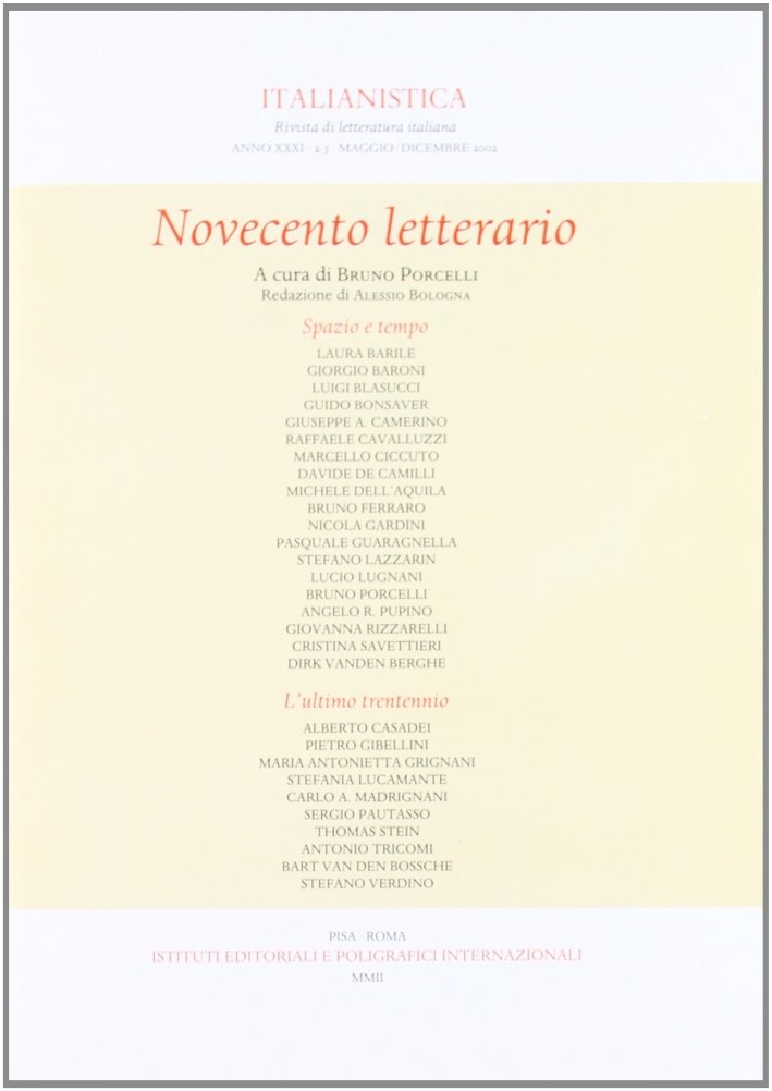 Novecento Letterario, Pisa, Fabrizio Serra Editore, 2003 | Immagine principale