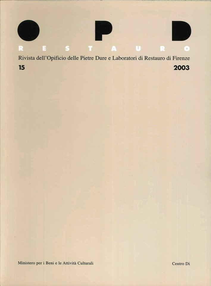 OPD Restauro. 15/2003, Firenze, Centro Di, 2004