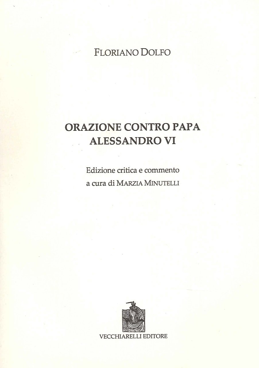 Orazione Contro Papa Alessandro VI